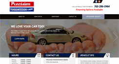 Desktop Screenshot of precisiontransmuncie.com